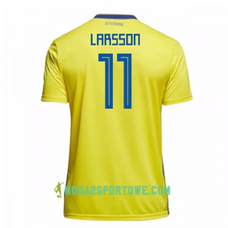 Koszulka Szwecja Larsson 11 Mistrzostwa Świata 2018 Domowe Stroje Piłkarskie